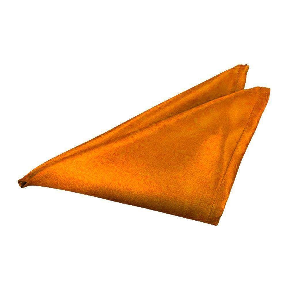 Lenço De Seda Pura 44cm, 18 Inch Laranja
