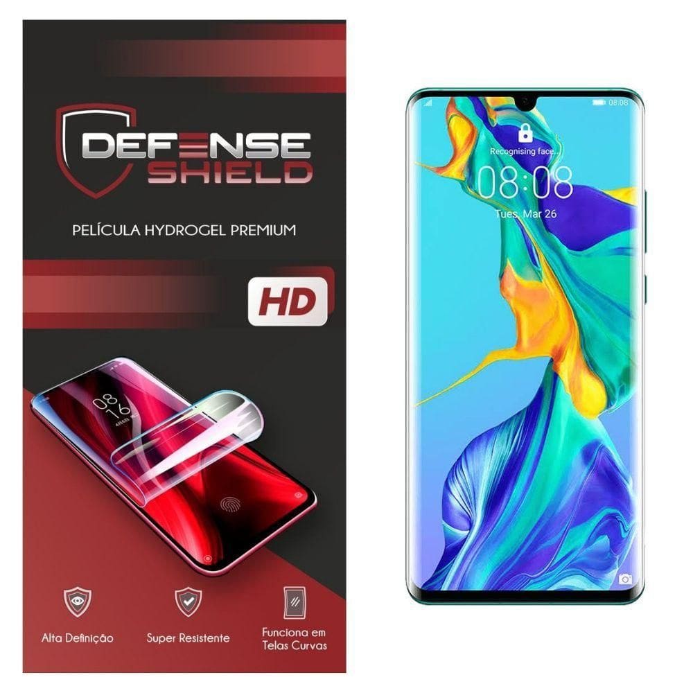 Pelicula Hydrogel Premium Para Huawei P30 Pro Proteção Frontal + Verso Defense Shield