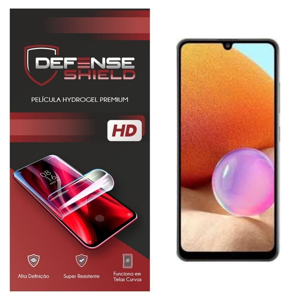 Pelicula Hydrogel Premium Para Galaxy A32 Proteção Frontal + Verso Defense Shield