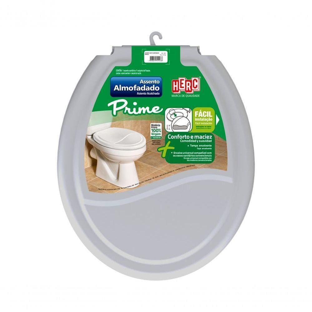 Assento Herc Almofadado Envolv Cinza Claro 2386