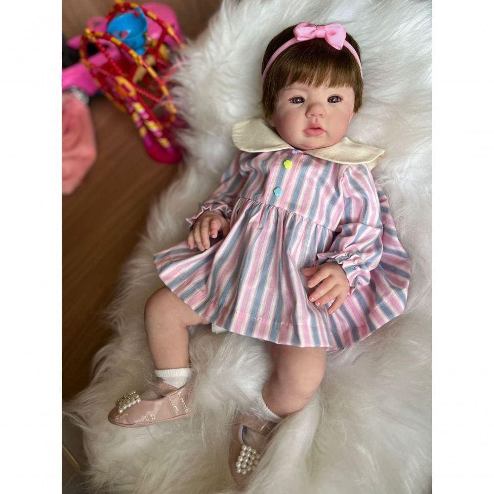 Bebê Reborn Elisa - Kit Simples Corpo Do Bebê Tecido