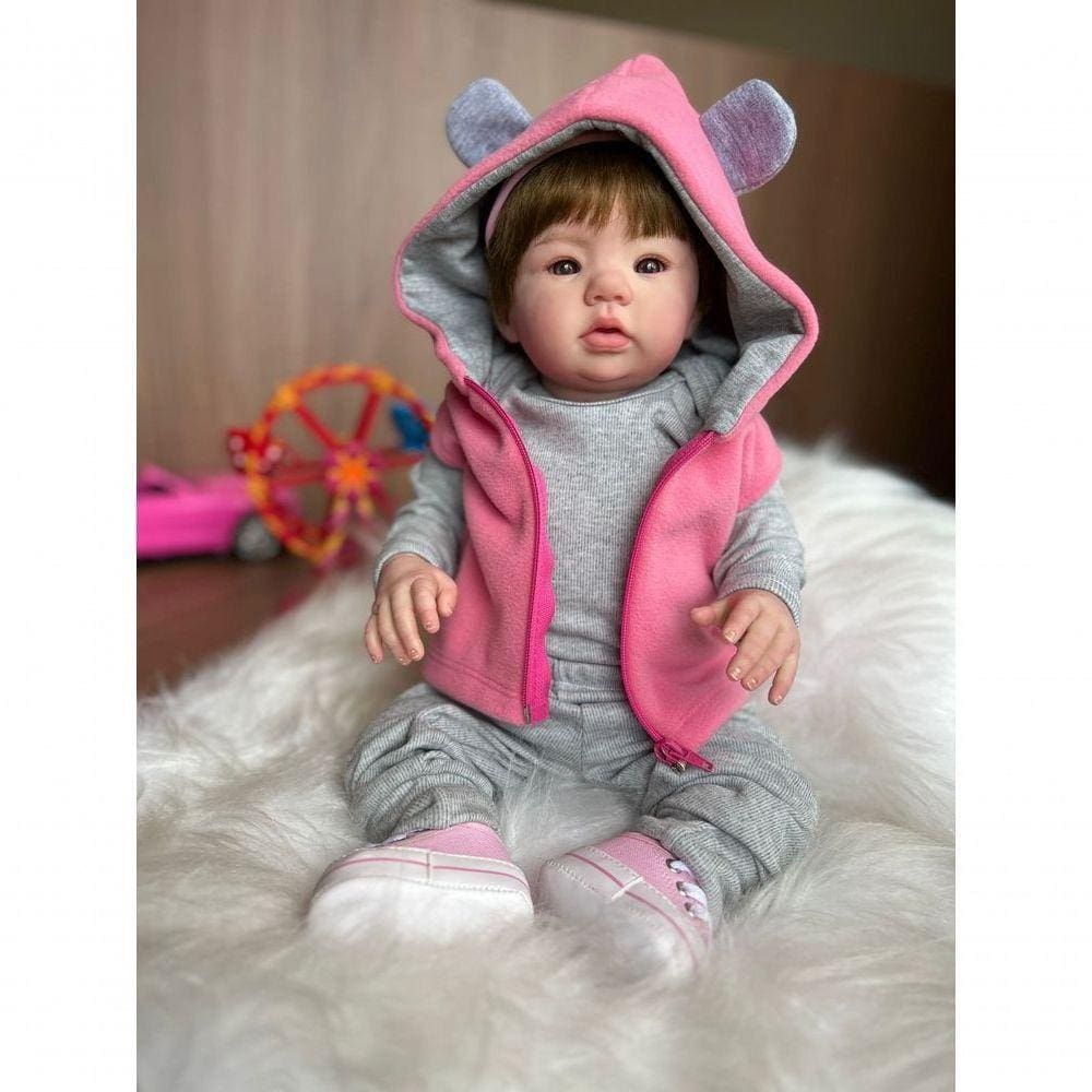 Bebê Reborn Helena - Kit Simples Corpo Do Bebê Tecido