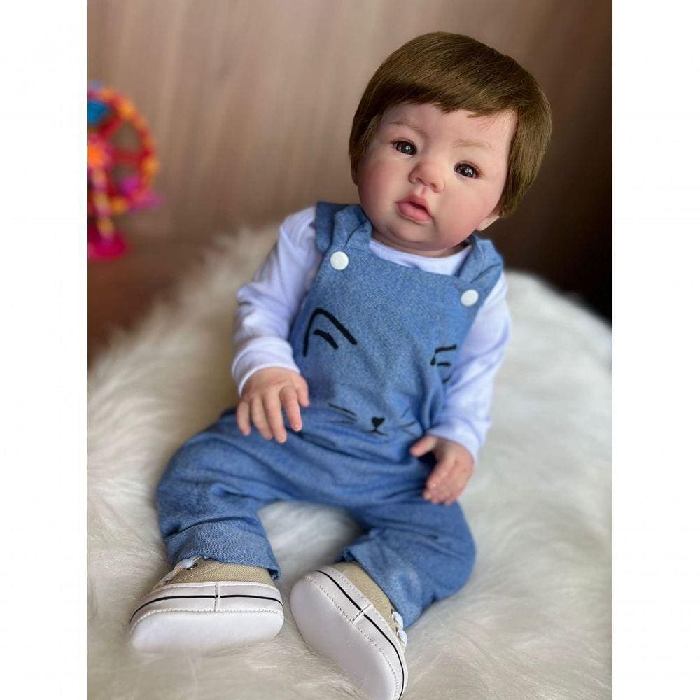 Bebê Reborn Theo - Kit Completo Corpo Do Bebê Tecido