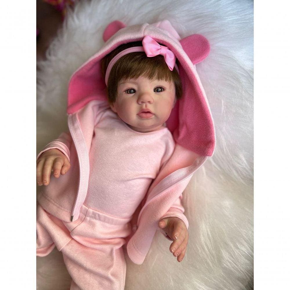 Bebê Reborn Gabi - Kit Completo Corpo Do Bebê Tecido