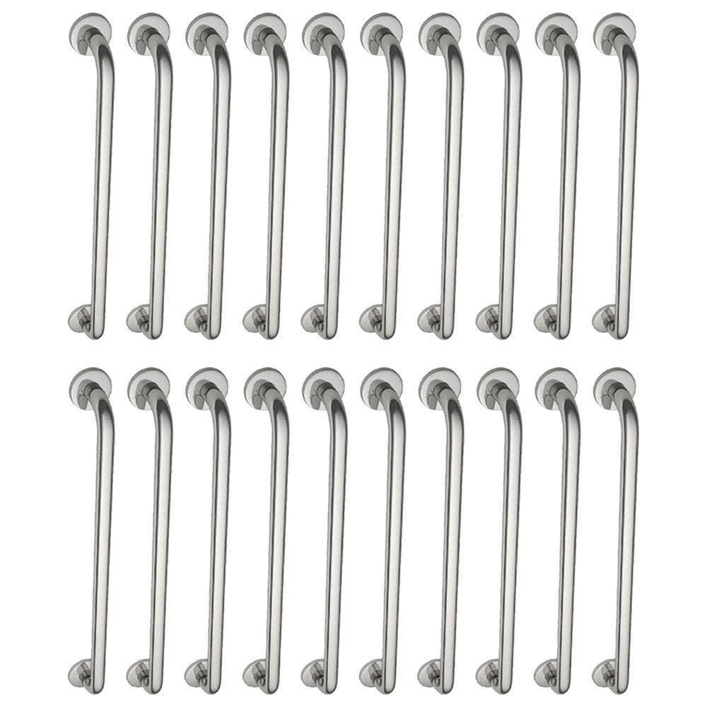 Alça De Apoio Barra Inox Kit 20 Unidades 70cm Segurança Idoso Deficiente