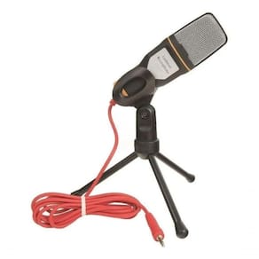 Microfone Condensador C- Tripé P- Gravação Profissional, Podcast, Videochamadas
