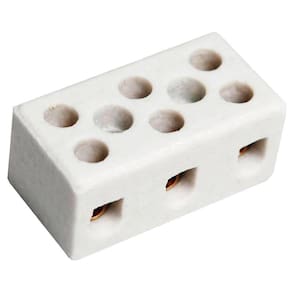 Conector De Porcelana Tripolar 10mm - Fertak