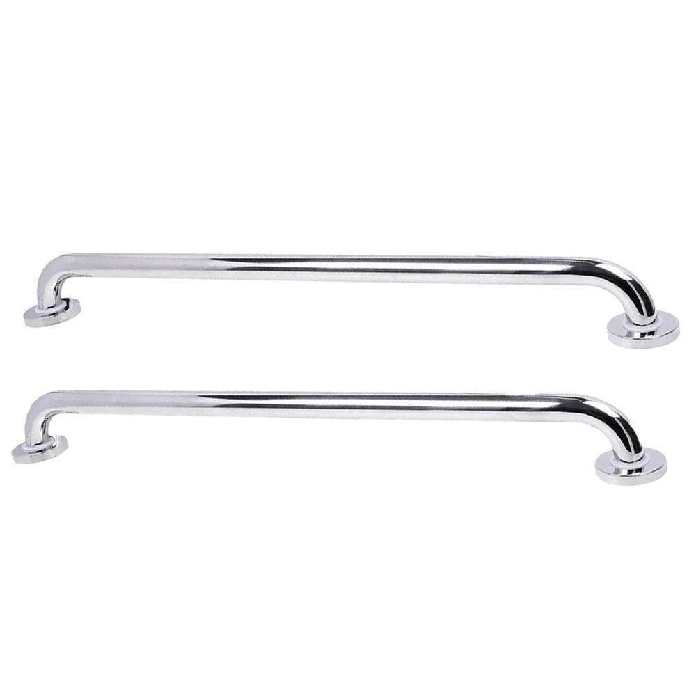 Alça Barra De Apoio 70 Cm Inox Kit 2 Uni Suporte Acessibilidade Idoso Gestante