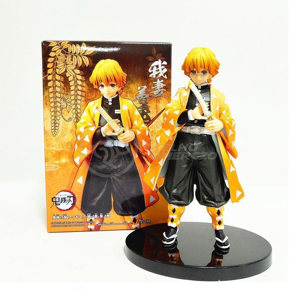 Action Figure Kimetsu No Yaiba Boneco Zenitsu Agatsuma Raio Demon Slayer 14cm