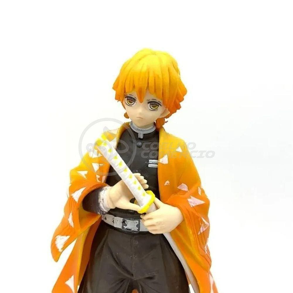 Action Figure Kimetsu No Yaiba Boneco Zenitsu Agatsuma Raio Demon Slayer 14cm