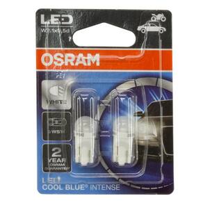 Lâmpada Pingão LED Branco Osram T10 W5W 12 Volts 1W Cool Blue Intense PAR - 2825DWCBI