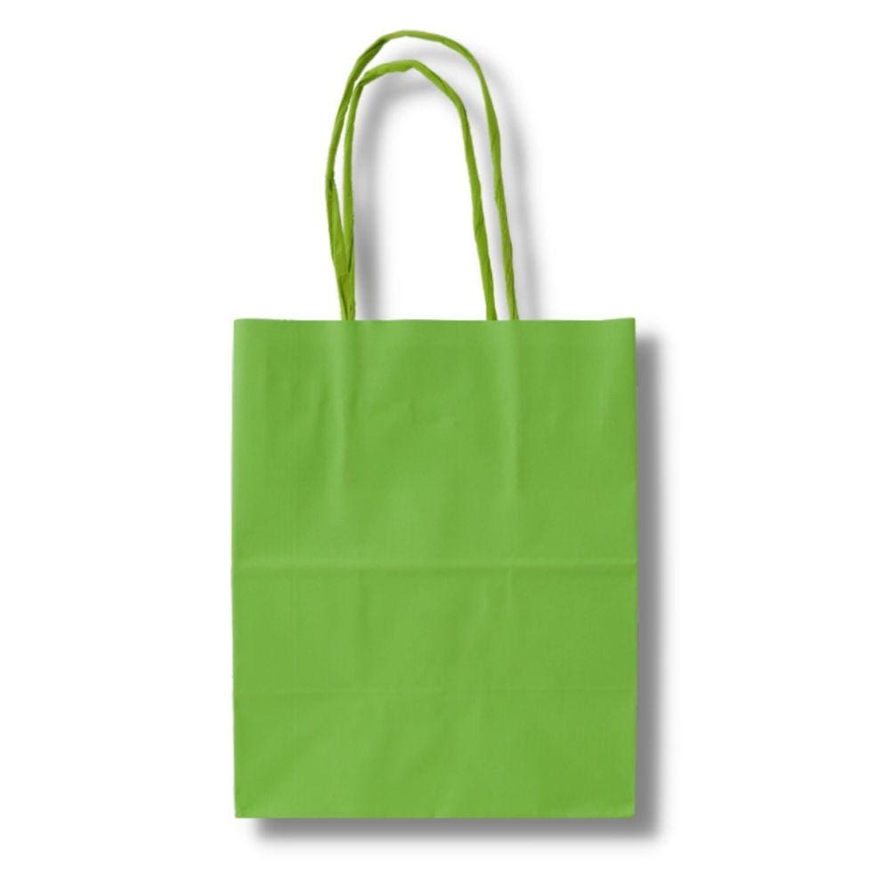 Sacola De Papel Kraft Com 20 Unidades Verde
