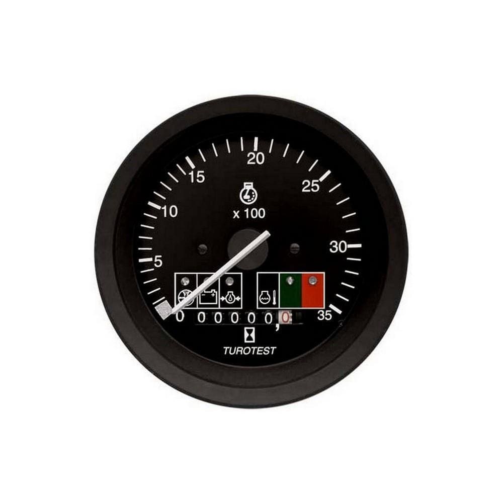 Tacômetro 3500RPM Eletrônico Mercedes OM352 OM364 12 Volts - Turotest - 300126