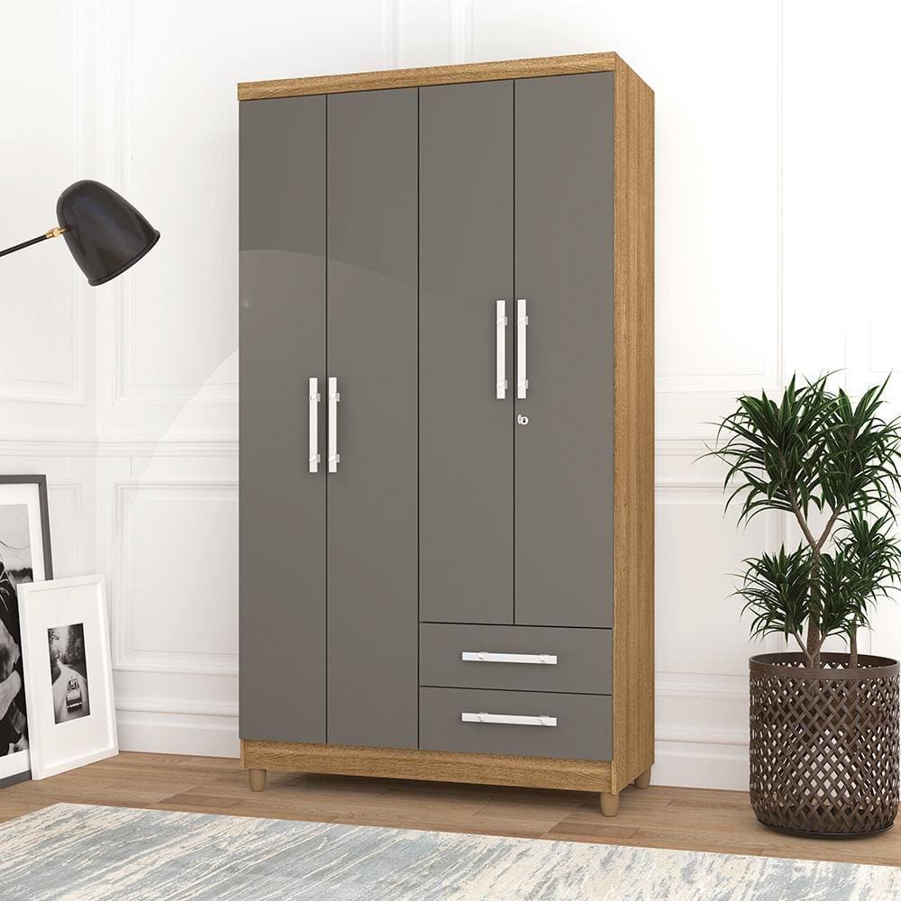 Guarda Roupa 4 Portas Opala Alasca