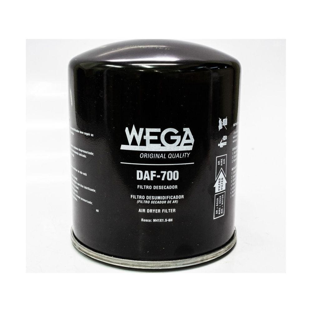 Filtro Secador Válvula APU DAF CF85 após 2016 XF105 após 2012 - Wega - DAF700