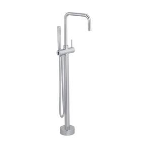 Misturador Monocomando de Piso para Banheira Deca You 1871.C105 Quadrado com Desviador Cromado