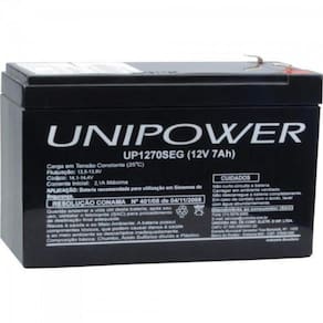 Bateria Estacionária Selada 12V-7Ah Vrla Up1270Seg Unipower