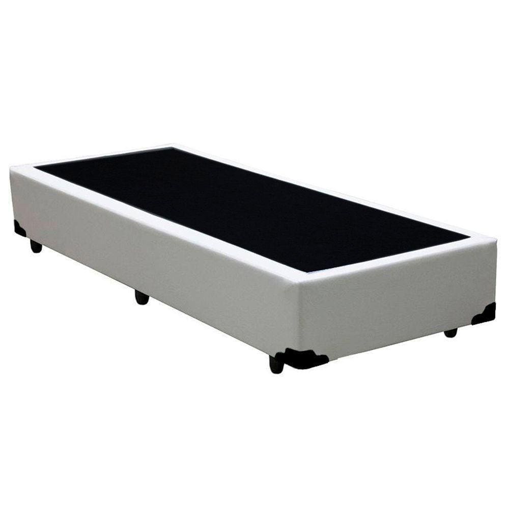 Cama Box Solteiro Sintético Sereneprime Branco 88x188x40