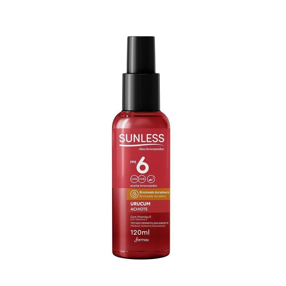 Bronzeador Sunless Óleo Urucum FPS6 120ml