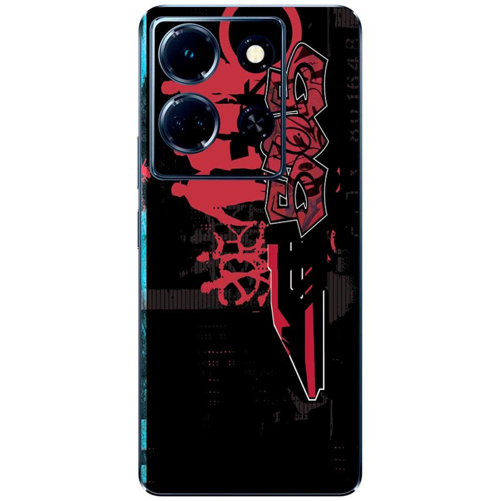 Capa Adesivo Skin055 Verso Para Infinix Note 30 5G