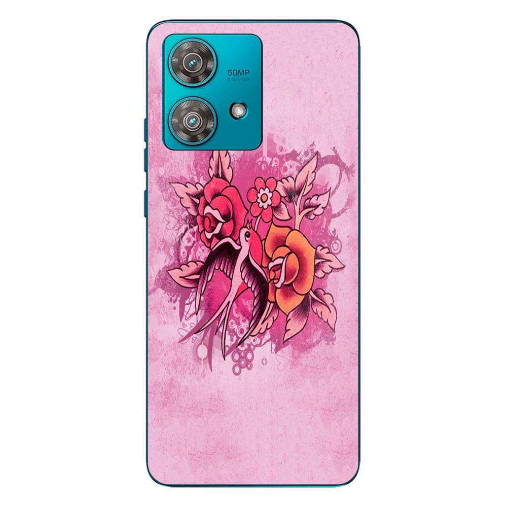 Capa Adesivo Skin007 Verso Para Motorola Edge 40 Neo