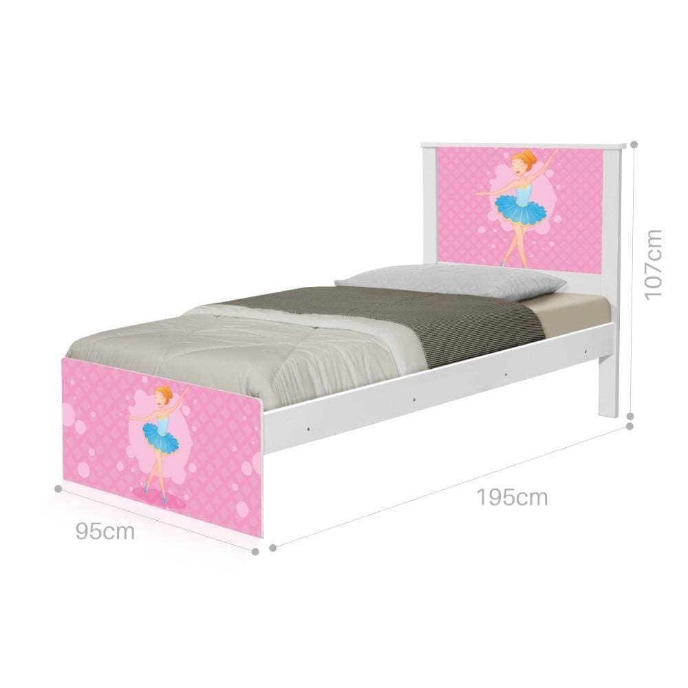 Cama Solteiro Adesivada BailariClássica