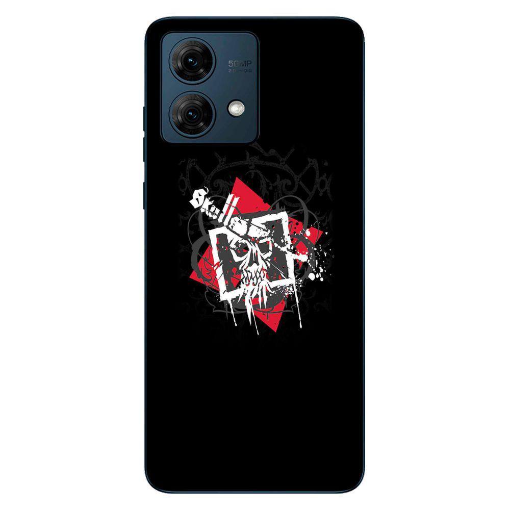 Capa Adesivo Skin015 Verso Para Motorola Moto G84