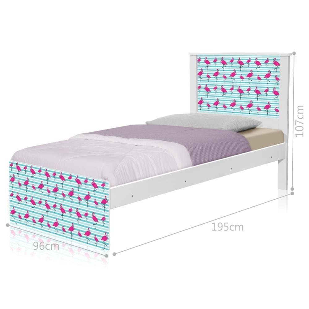 Cama Juvenil BarceloFlamingos com Colchão