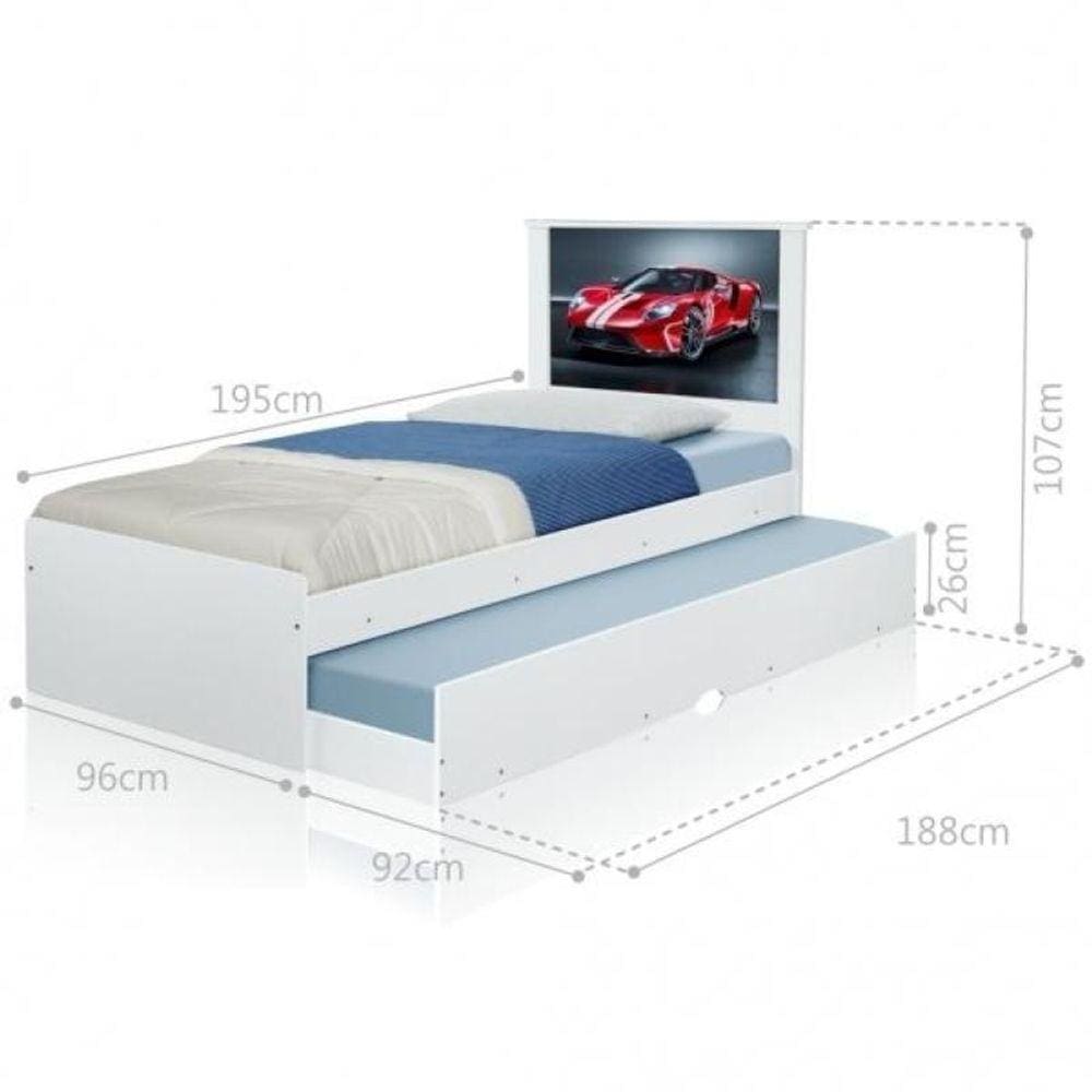 Cama Bibox Solteiro Carro Sport