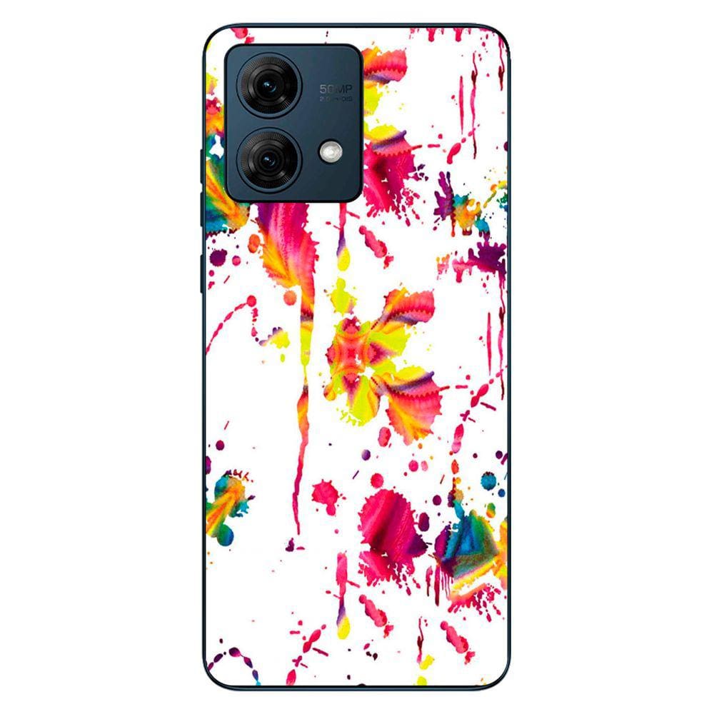 Capa Adesivo Skin205 Verso Para Motorola Moto G84