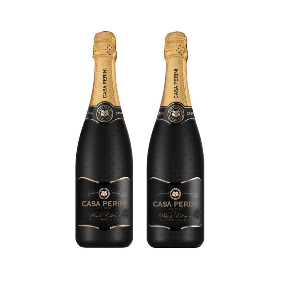 Kit Espumante Casa Perini Black Edition Extra Brut 750ml 2un