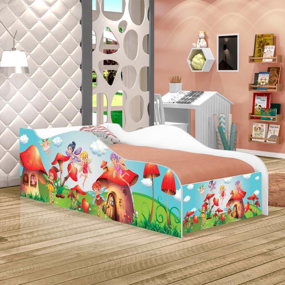 Cama Fun Fadinhas Meninas Solteiro