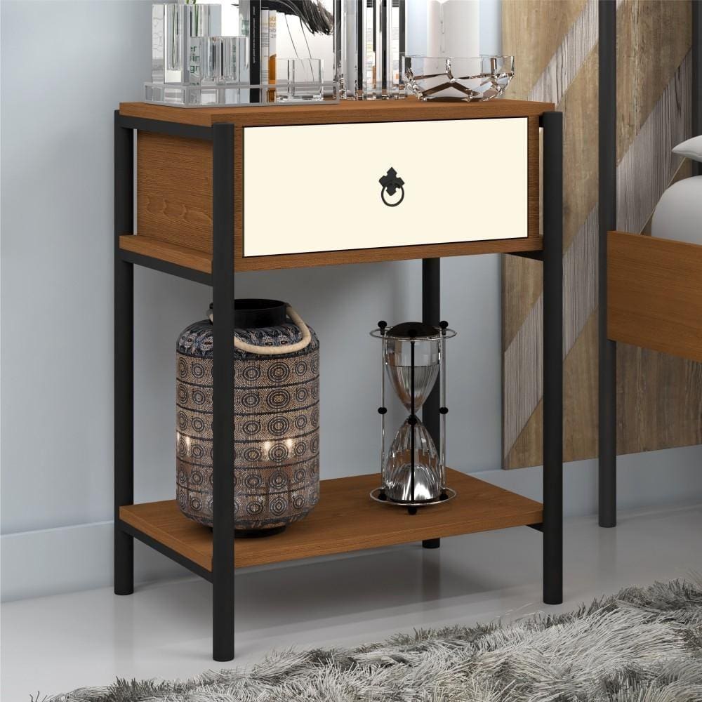 Mesa de Cabeceira Industrial Magali