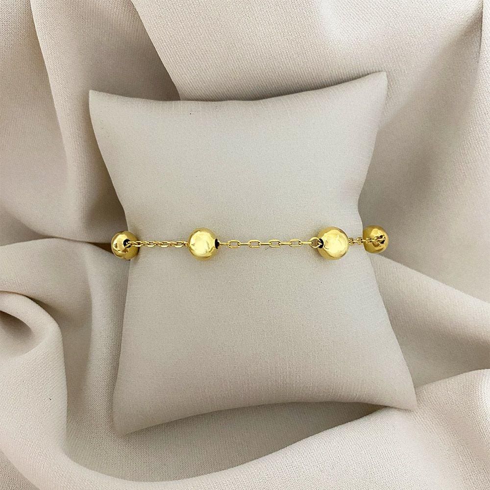 Pulseira Elos Cartier com Bolinhas