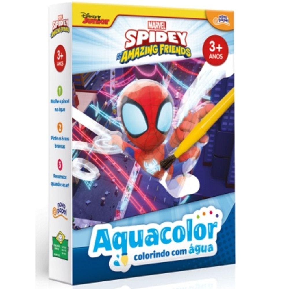 Brinquedo Aquacolor Colorindo com Agua Spidey Toyster 8065