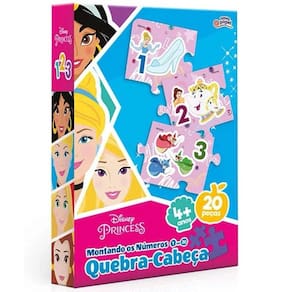 Jogo Montando os Numeros de 1 a 20 Princesas Toyster 8043