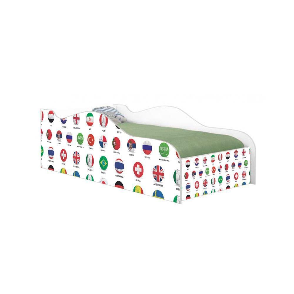 Cama Fun Futebol Seleção Solteiro