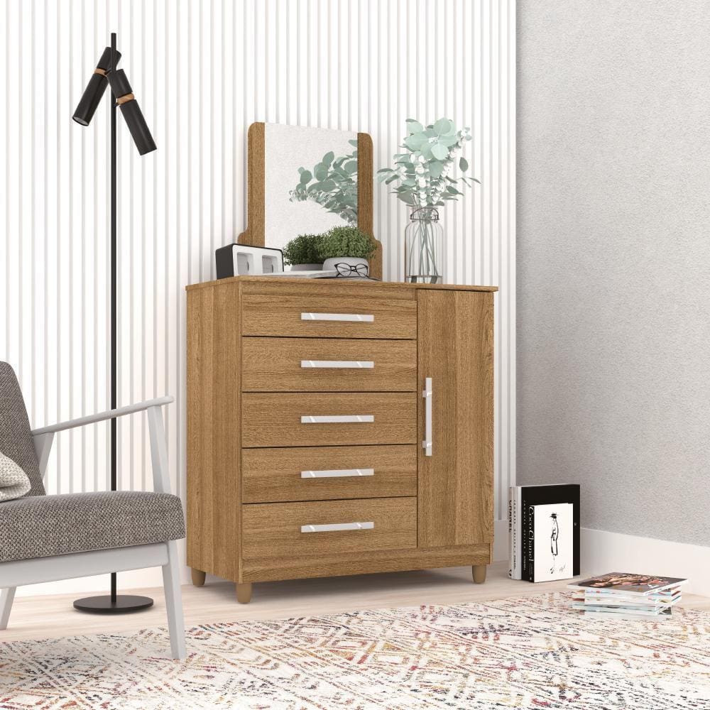 Cômoda Sapateira Com Espelho Argenta