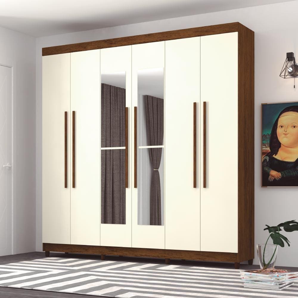 Guarda Roupa 6 Portas Com Espelho Audi