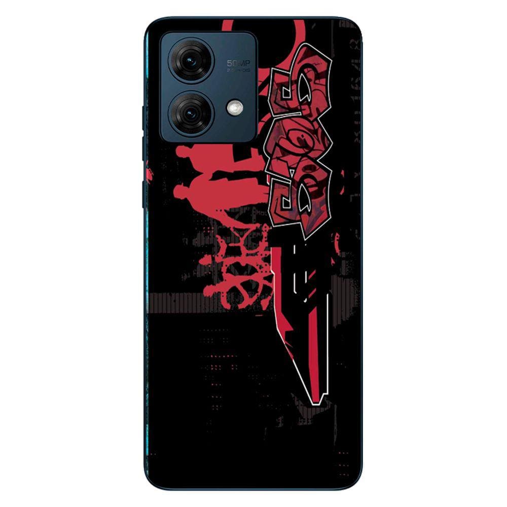 Capa Adesivo Skin055 Verso Para Motorola Moto G84