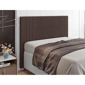 Cabeceira Box Solteiro 0,90cm Marrom Ferrara Italian Flex