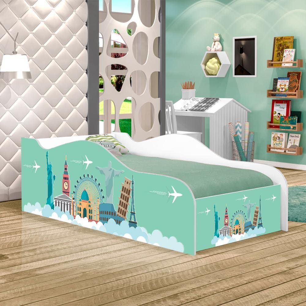 Mini Cama Fun Viagem Pelo Mundo