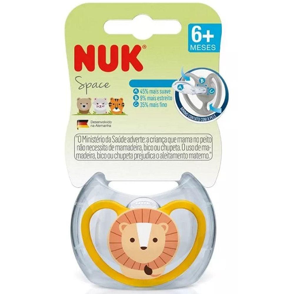 Chupeta de Silicone S2 6M+ Space BOY NUK PA7349-2B Leao