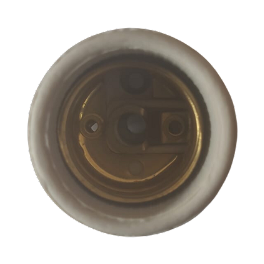 Bocal/Receptaculo De Porcelana Tipo Leve Para Lampada E-27 Kit 4Pçs