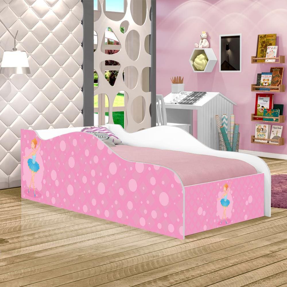 Mini Cama Fun Bailarina Infantil Com Colchão