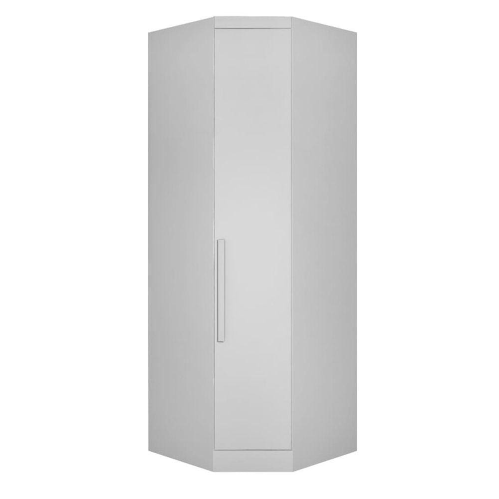 Modulado Canto Oblíquio 1 Porta - Rizon -Branco - Móveis Novo Horizonte