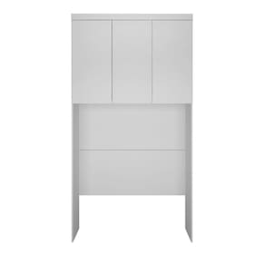 Modulado Aéreo Solteiro 3 Portas - Rizon-Branco - Móveis Novo Horizonte