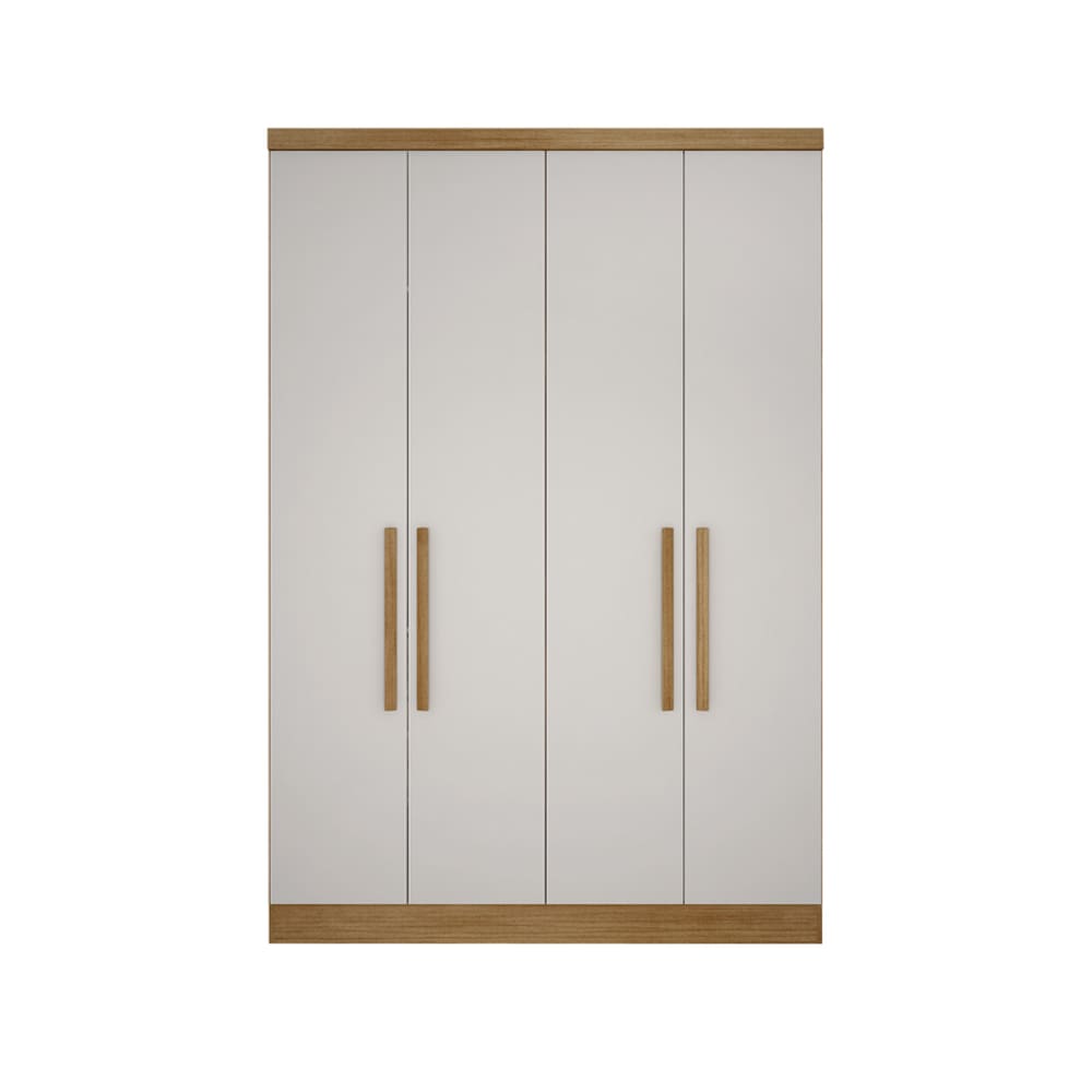 Modulado 4 Portas 3 Gavetas - Rizon-Cumaru off white - Móveis Novo Horizonte