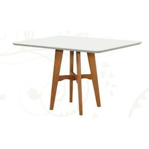 Mesa de Jantar Base de Madeira - Milão-0,90x0,90m- Art Salas