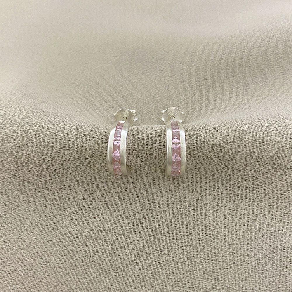 Brinco Argolinha com detalhe de Zircônia